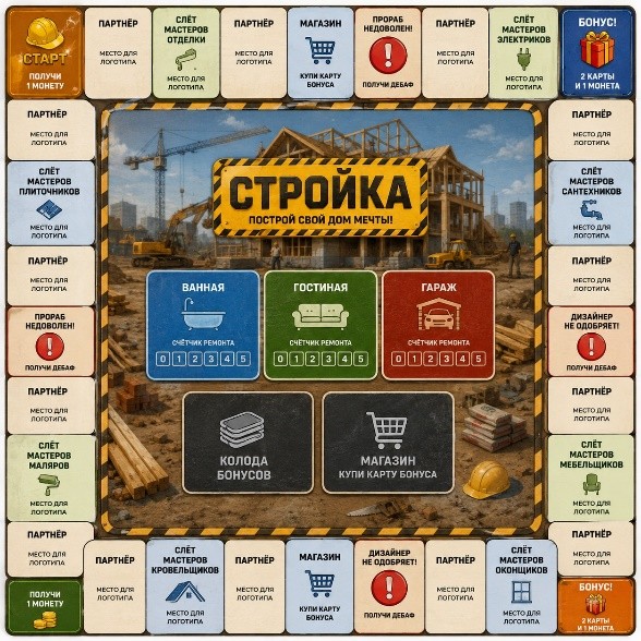 Настольная игра «Стройка»